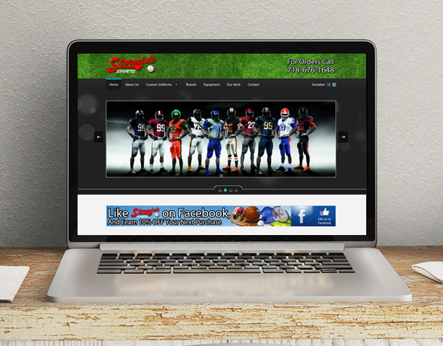sports store website